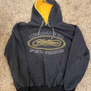 Charcoal and Mustard Hoodie